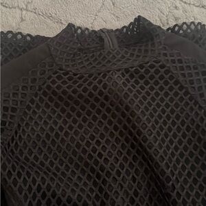 Black Mesh Top